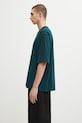 adidas Originals tricou din bumbac Oversize Tee JY1396 verde AW25