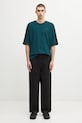 adidas Originals tricou din bumbac Oversize Tee JY1396 verde