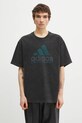 adidas Originals t-shirt bawełniany EQT Tee nadruk czarny JV5815