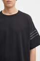 adidas Originals t-shirt bawełniany Neu C Tee czarny HZ3700