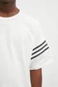 adidas Originals tricou din bumbac Neu C Tee bej HZ3698