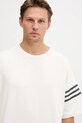 adidas Originals t-shirt bawełniany Neu C Tee HZ3698 beżowy