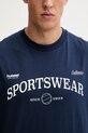 Hummel t-shirt bawełniany 229841 niebieski
