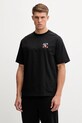 Hummel t-shirt bawełniany nadruk czarny 230025