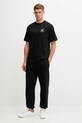 Hummel t-shirt bawełniany 230025 czarny AW25