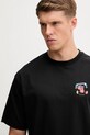Hummel t-shirt bawełniany czarny 230025