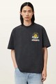AllSaints t-shirt COVE okrągły czarny M061PC