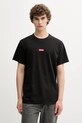 Levi's t-shirt bawełniany bawełna czarny 79554