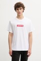 Levi's t-shirt bawełniany aplikacja biały A2082.0204