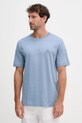 Marc O'Polo t-shirt bawełniany bawełna niebieski 526201251128
