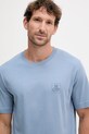 Odzież Marc O'Polo t-shirt bawełniany 526201251128 niebieski