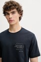 Marc O'Polo t-shirt bawełniany granatowy 526201251138