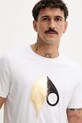 MOOSE KNUCKLES t-shirt in cotone Augstine bianco M34MT705G