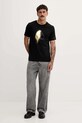 MOOSE KNUCKLES t-shirt bawełniany Augstine M34MT705G czarny AW25