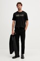 Just Cavalli t-shirt bawełniany 79OAHT16.CJ500 czarny AW25