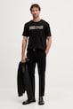 Just Cavalli t-shirt bawełniany 79OAHT16.CJ500 czarny AW25