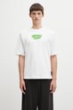 Βαμβακερό μπλουζάκι Puma PUMA x RIPNDIP στάμπα λευκό 632413