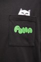 Βαμβακερό μπλουζάκι Puma PUMA x RIPNDIP μαύρο 633779