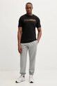 Puma t-shirt bawełniany 688227 czarny AW25