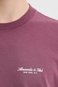 Abercrombie & Fitch t-shirt bawełniany KI123.5091.610 fioletowy