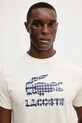 Lacoste t-shirt beżowy TH4769