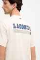 Bavlnené tričko Lacoste TH5903 béžová