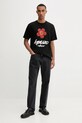Βαμβακερό μπλουζάκι Kenzo FF65TS2654SG μαύρο AW25