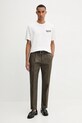 Βαμβακερό μπλουζάκι Kenzo FF65TS2624SG μπεζ AW25