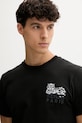Kenzo t-shirt bawełniany czarny FF65TS1524SI