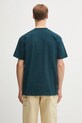 Oblečenie Bavlnené tričko Carhartt WIP S/S American Script I029956.0AUXX tyrkysová