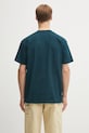Дрехи Памучна тениска Carhartt WIP S/S American Script I029956.0AUXX тюркоазен