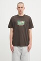 Carhartt WIP t-shirt bawełniany S/S Cream Of The Crop nadruk brązowy I035192.2ZWXX