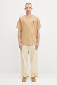 Carhartt WIP cotton t-shirt S/S Heart II Hartt I035203.07EXX brown