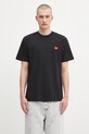 Odzież Carhartt WIP t-shirt bawełniany S/S Heart II Hartt I035203.89XX czarny