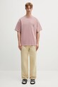 Carhartt WIP cotton t-shirt S/S Hudson Pocket I035140.1XF5F pink
