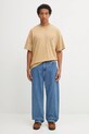 Carhartt WIP t-shirt bawełniany S/S Hudson Pocket I035140.07E5F brązowy