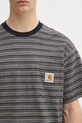 Carhartt WIP t-shirt bawełniany S/S Gellar Pocket szary I035141.30HXX