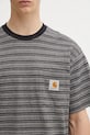 Carhartt WIP tricou din bumbac S/S Gellar Pocket gri I035141.30HXX
