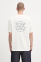 Drôle de Monsieur t-shirt bawełniany Le Tshirt Slogan Tresses bawełna beżowy H.TS259.CO134