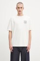 Odzież Drôle de Monsieur t-shirt bawełniany Le Tshirt Slogan Tresses H.TS259.CO134 beżowy