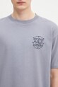 Drôle de Monsieur t-shirt bawełniany Le Tshirt Slogan Tresses niebieski H.TS259.CO134