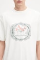 Бавовняна футболка Drôle de Monsieur Le Tshirt Plateau білий H.TS255.CO002