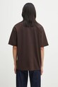 Ρούχα Βαμβακερό μπλουζάκι Drôle de Monsieur Le T-shirt Slogan Classique I.TS202.CO002 καφέ