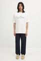 Βαμβακερό μπλουζάκι Drôle de Monsieur Le T-shirt "The Best Club" I.TS273.CO002 μπεζ