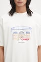 Бавовняна футболка Drôle de Monsieur Le T-shirt DrUle Palace бежевий I.TS285.CO002