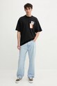 Βαμβακερό μπλουζάκι Vans VN000PB9BLK1 μαύρο AW25