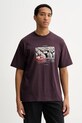 Vans t-shirt bawełniany nadruk fioletowy VN000PCXEMS1