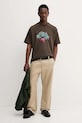 Vans tricou din bumbac VN000PDYEMP1 maro AW25