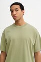 Βαμβακερό μπλουζάκι Vans πράσινο VN000PFJEMZ1
