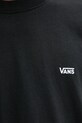 Bavlněné tričko Vans VN000R9XBLK1 černá